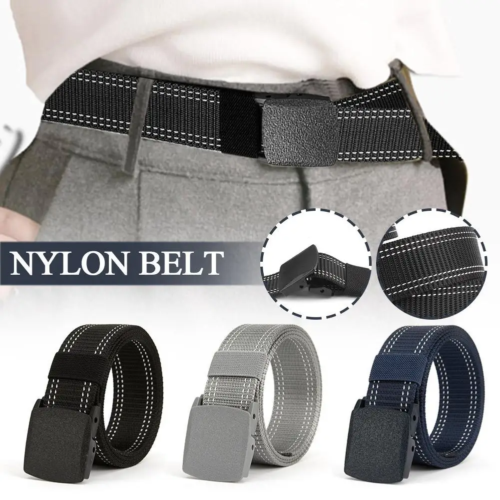 3.8X120cm UNISEX Automatic Buckle Nylon Army Tactical Mens Belt Military Waist Canvas Belts Outdoor Strap Military Belt for Men
