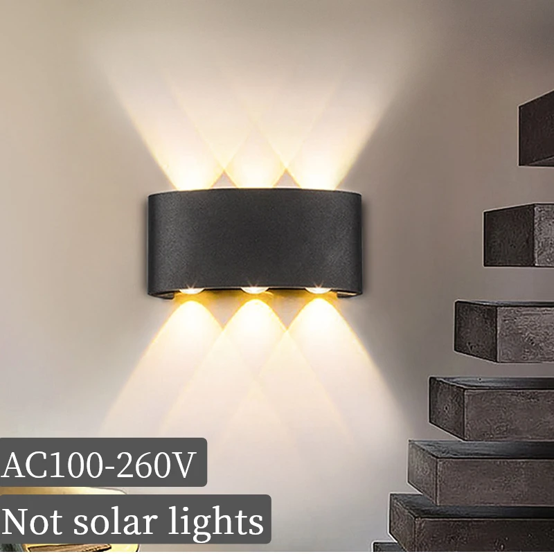 

Led Wall Light AC110V-260V Outdoor Up Down Wall Interior Lamp Bedroom Stairs Facade Hallway Home Lighting