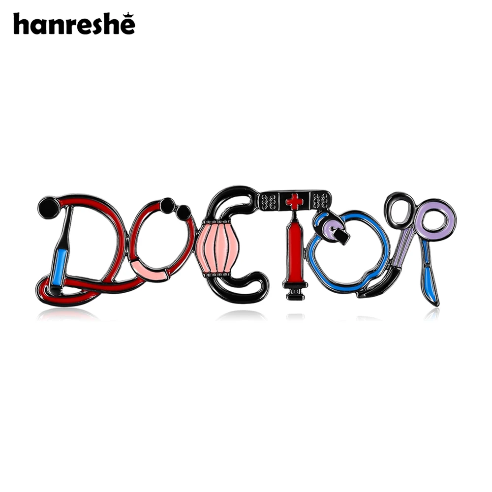 Креативная брошь Hanreshe Доктор шприц для медицинского стетоскопа скальпель