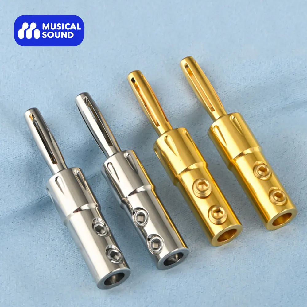 Музыкальный звук, 4 шт., высококачественные Аудиоразъемы типа банан для ...