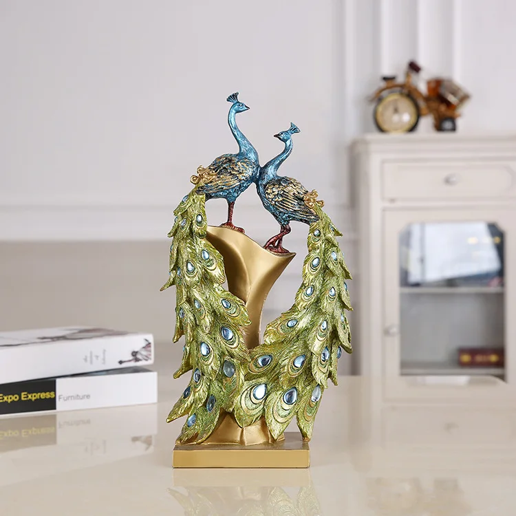 

Peacock Decoration Home Living Room TV Cabinet Wine Cabinet Decoration Moved To New Home Creative Wedding Gift Gift Ornaments