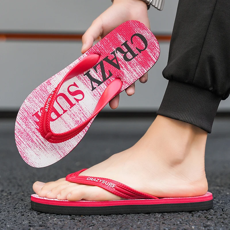 Новинка 2024 модные мужские шлепанцы для путешествий на открытом воздухе