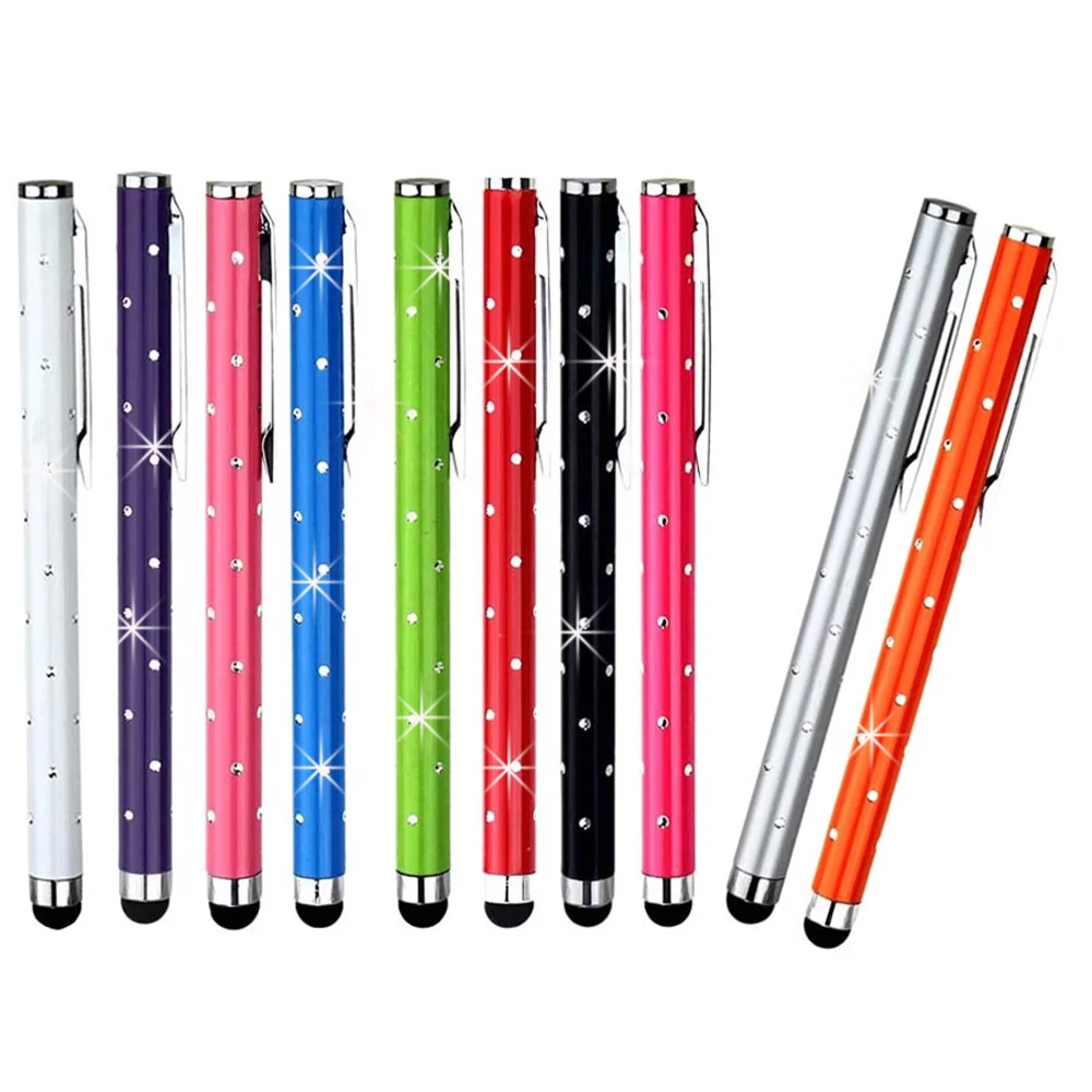 

10Pcs/Lot Cute Mini Stylus Pen For Universal Capacitive Touch Screens Devices Compatible With iPhone iPad Tablet Samsung Xiaomi