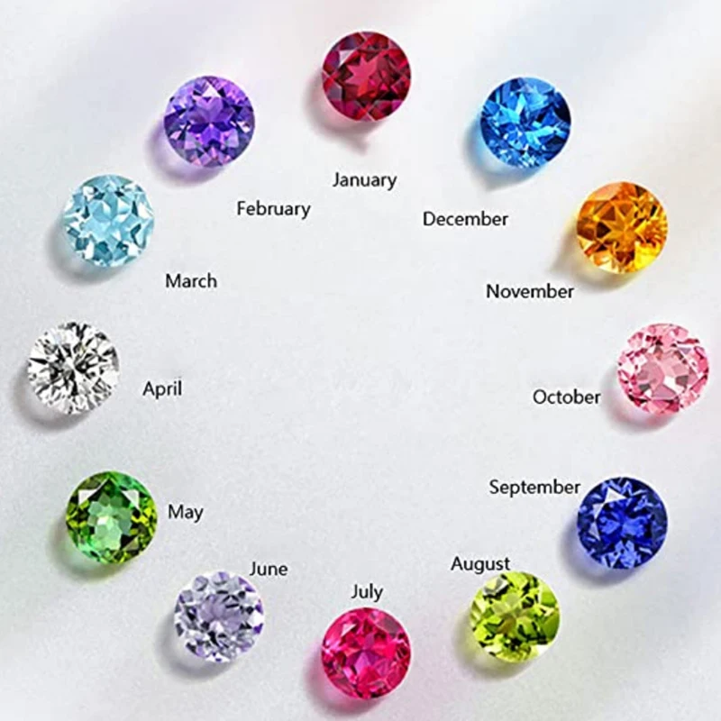 Personalized Birthstone Custom Photo Projection Bracelet Silver Color Rice Beads Chain Commemorative Jewelry Gifts Drop Shipping