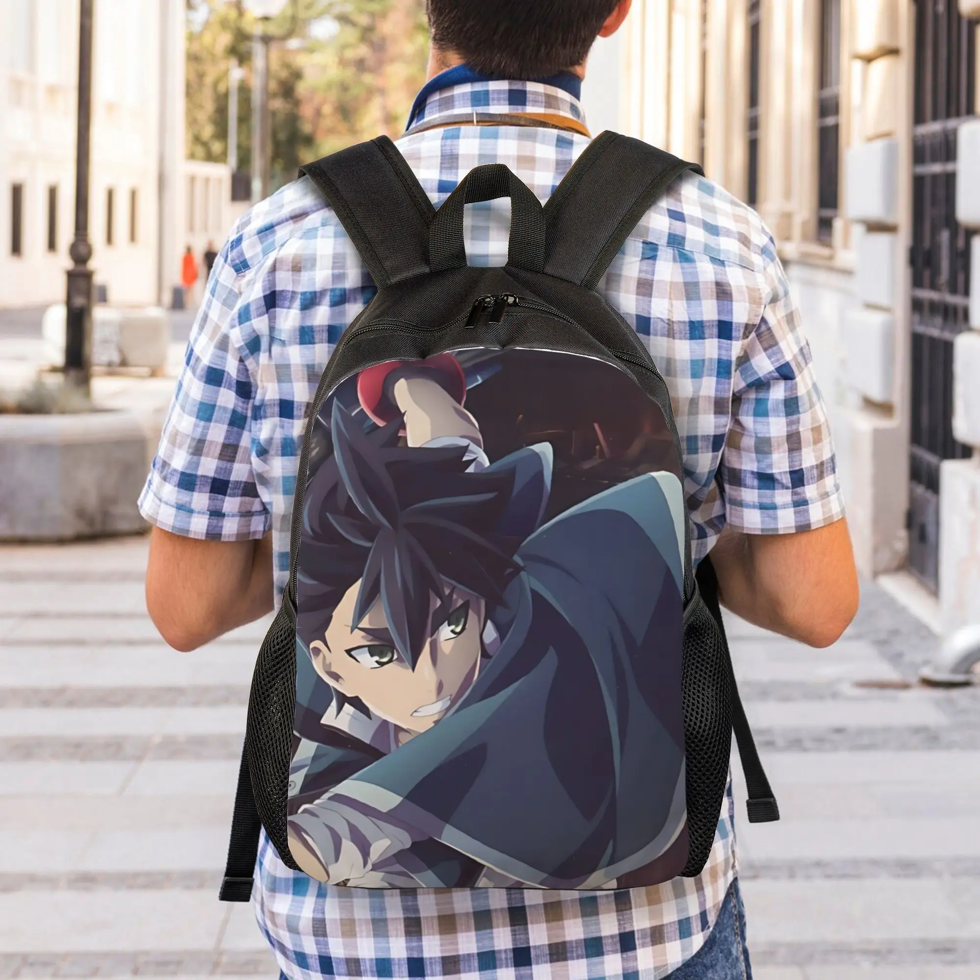 Фото Рюкзак God Eater, синий, 1 шт., к новому учебному году №5