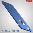 Чехол для iPhone5S, Ультратонкий матовый Жесткий Чехол MSVII из поликарбоната для Apple iPhone 5 5S 5SE SE SE2 SE3 2020 2022, чехлы для iPhone5 iPhoneSE