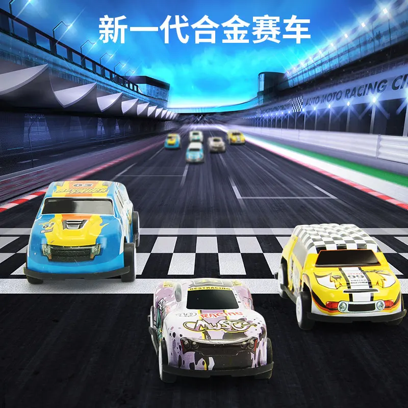 

Montessori Diecasts Cars Toy for Children 2 To 5 Years Old Racing Car Kids Educational Toy Pull Back Car Toys