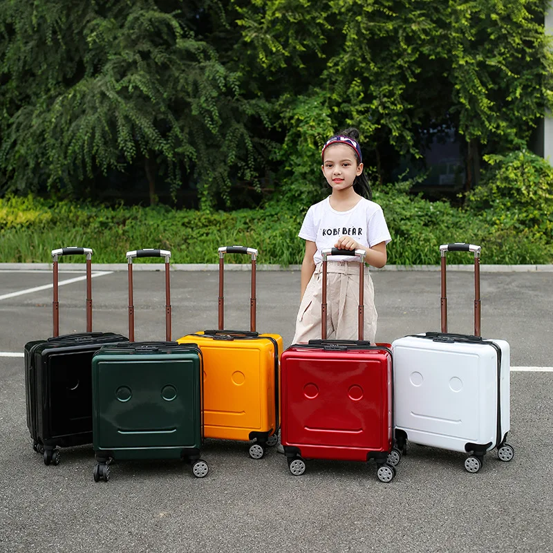 Children's Suitcases Luggage Leisure Traf Official Store 18In Paint Finish Rolling Luggage Travel Suitcase With Wheels Rushed