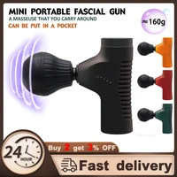 new mini electric muscle massage gun pocket neck muscle massager pain therapy for body massage relaxation portable fascial guns