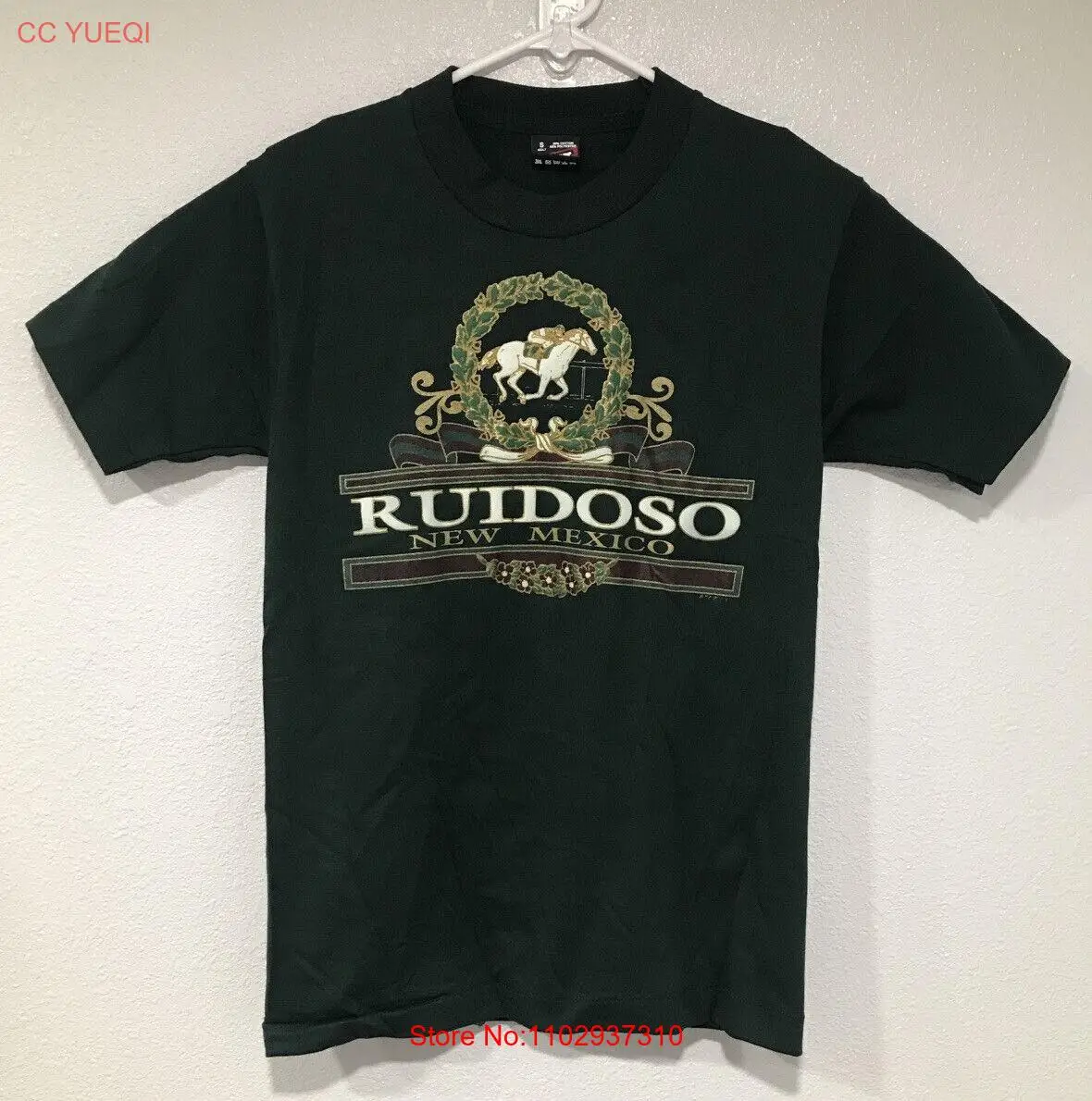 Винтажная Футболка Ruidoso с рисунком лошадей из новой Мексики футболка для