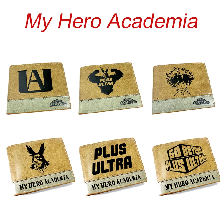 

My Hero Academia Animation Derivative Wallet Short Fold Portable Coin Purse Card Bag Male or Female Billfold