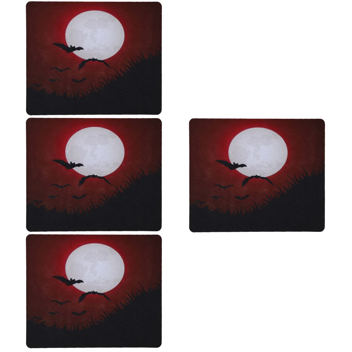 

4pcs Themed Prints Pad Non-skid Gaming Mat Computer Pad