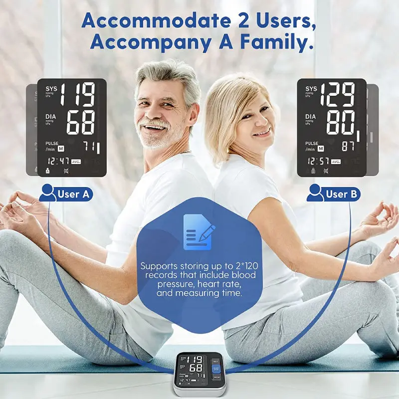 Фото OEM Цифровой тонометр HeartGuide для измерения артериального давления на плече (ртутный тип) Rießer, монитор артериального давления №5