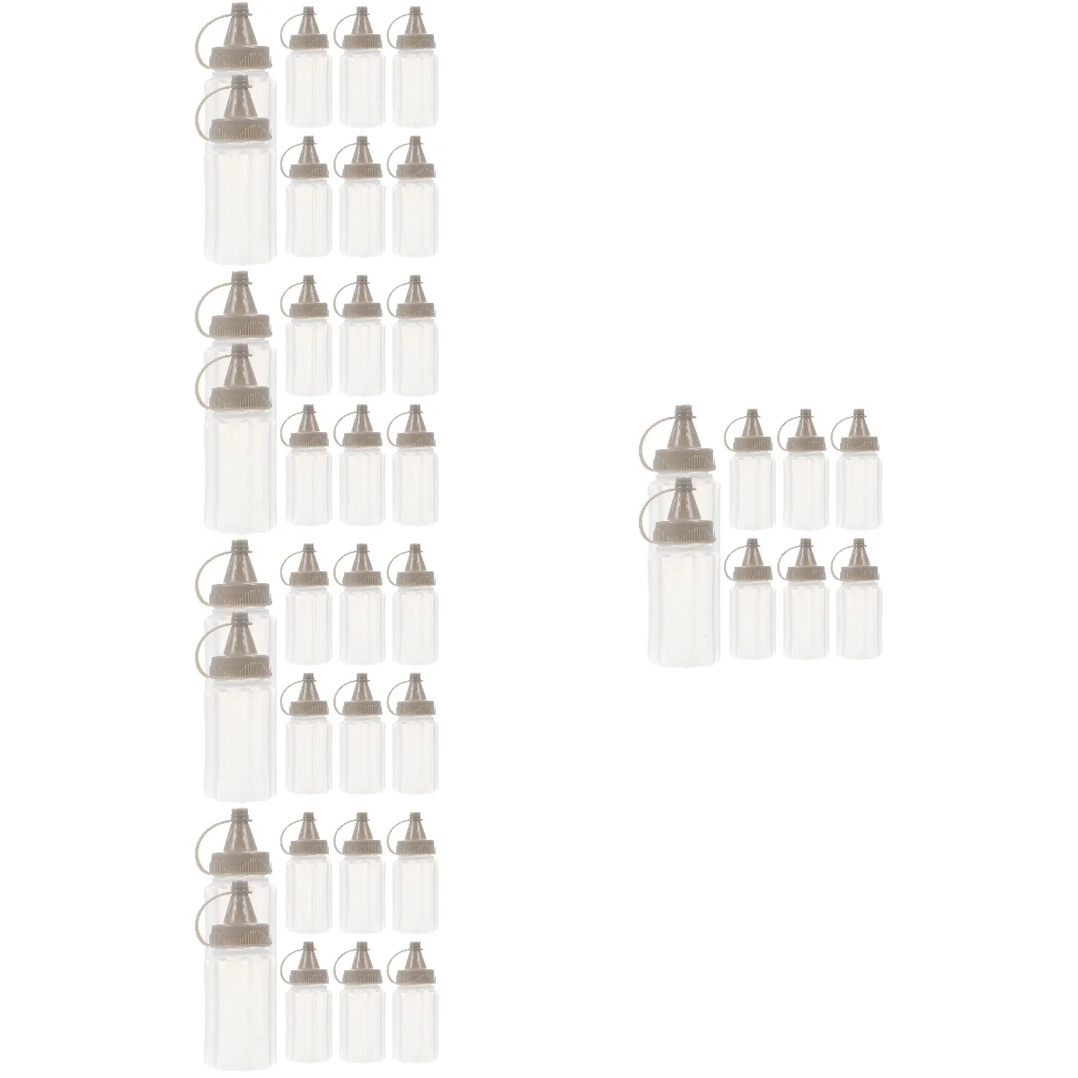 

40 pcs Squeezing Bottles Salad Dressing Bottles Kitchen Gadgets