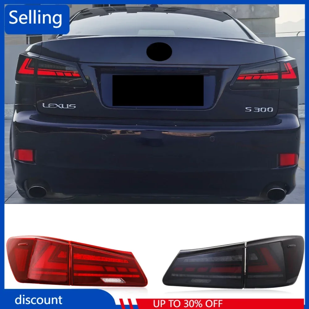 

2PCS LED Tail Lights for Lexus IS250 2006 - 2012 LED DRL Car Light Assembly with Start Animation Signal Auto Accessories FAST