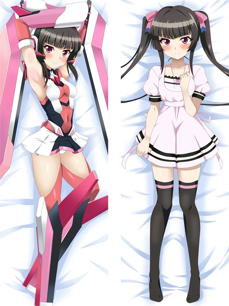 

DIY Custom Home Bedding Anime Senki Zessho Symphogear Dakimakura Pillowcase Tsukuyomi Shirabe Hugging Body Pillow Cover Case