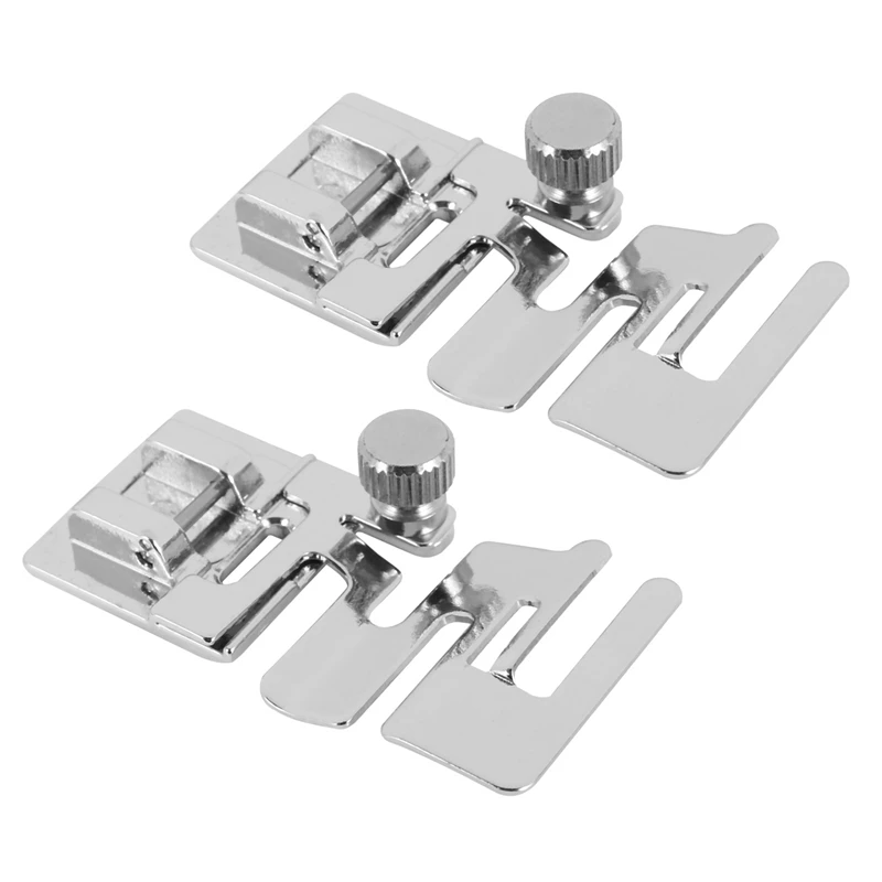 

2 Pc Elastic Cord Band Fabric Stretch Domestic Sewing Machine Foot Presser Snap on Sewing Tools DIY Sewing Accessories