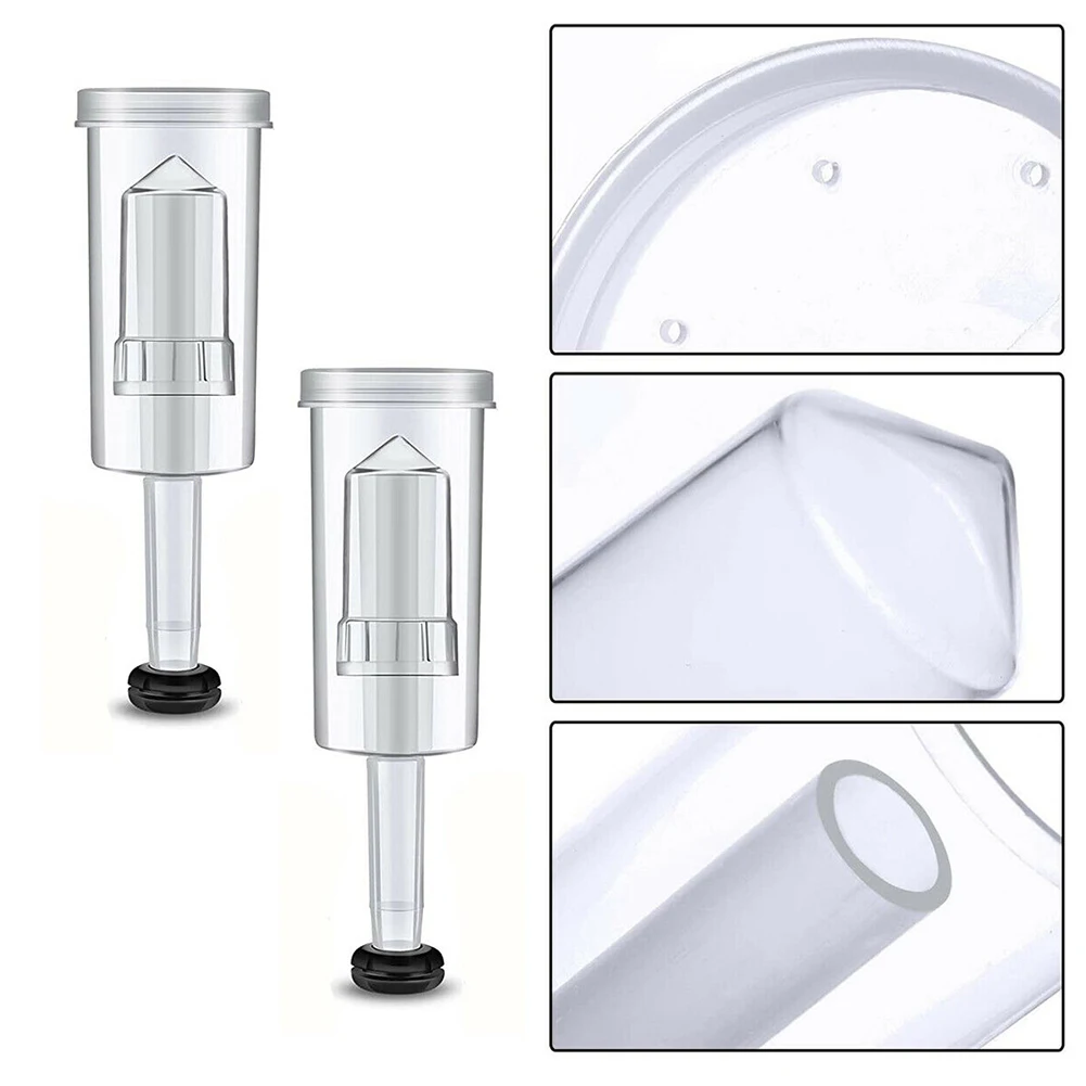 

2pc Brewing Air Lock Airlock Brewing Barrel Exhaust Valve 3-Piece Type Air Lock Fermentation Wine Beer Making Sealed Check Valve