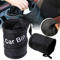 foldable car trash pack bag waterproof litter can garbage storage organizer umbrella container dustbin car interior accessories
