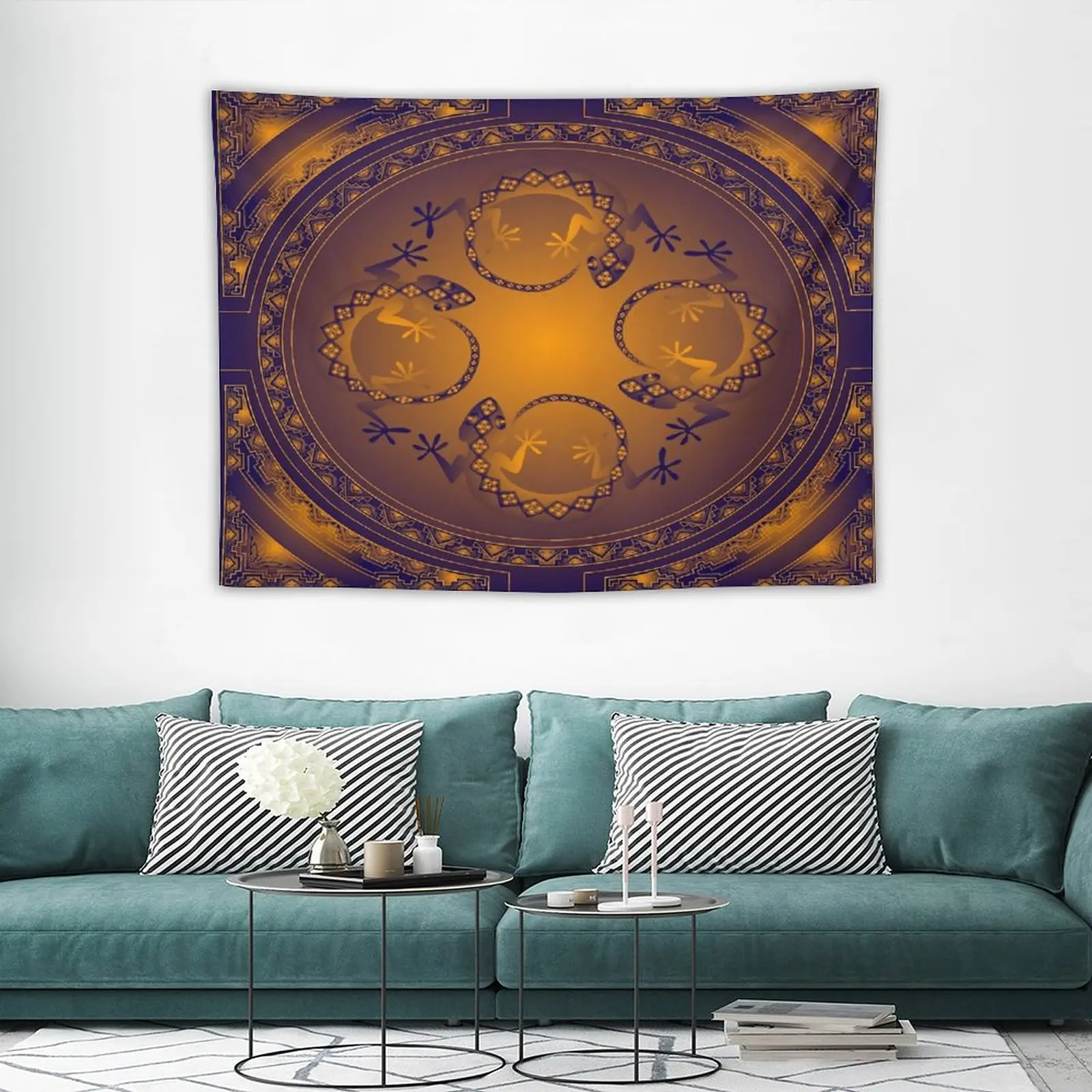 

Decoration Kawaii Orange Gecko Tapestry Decoration Aesthetic Wall Stickers House Decoration