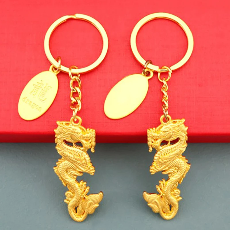 

Dragon Keychain Chinese Dragon Cute Pendant Wallet Bag Car Key Ring Chain Wedding Party Creative Gift Dragon Pendant