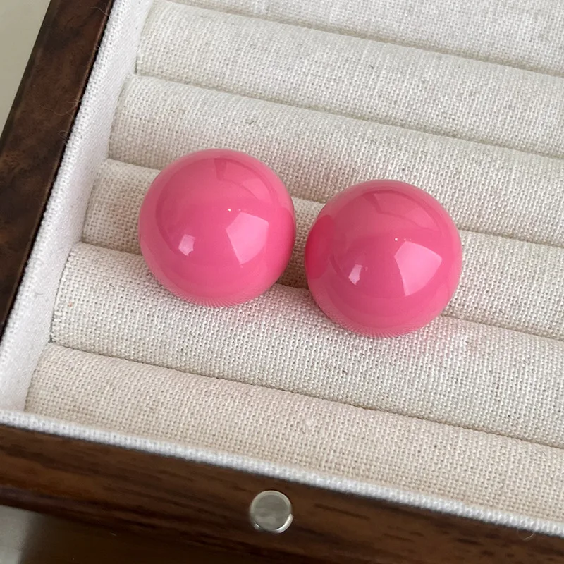 Серьги-гвоздики Draweye с шариками карамельных цветов для женщин корейская мода