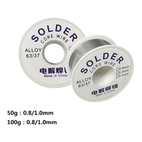 50g100g welding solder wire high purity low fusion spot 0 81 0mm rosin soldering wire roll no clean tin welding circuit repair