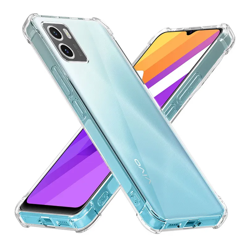 Прозрачный противоударный чехол из ТПУ с подушкой безопасности для Vivo Y15S Y15C V2120