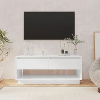 tv cabinets chipboard tv stand tv table tv units for living room high gloss white 102x41x44 cm chipboard