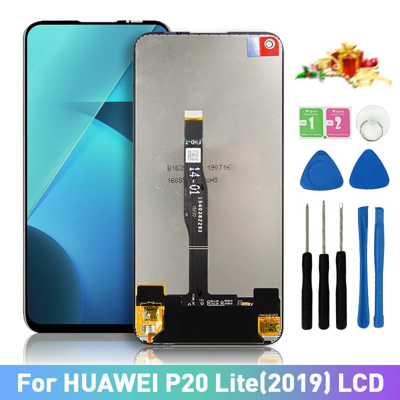

6,4 "ЖК-дисплей для Huawei P20 lite (2019) дисплей 100% протестированный сенсорный экран ЖК-дисплей Замена дигитайзер в сборе деталь