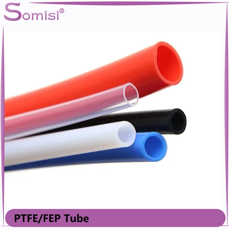 

1/5m FEP PTFE Tube 1mm 2mm 3mm 4mm 5mm 6mm 8mm Tubing For 3D Printer Accessories Parts Pipe Bowden J-head