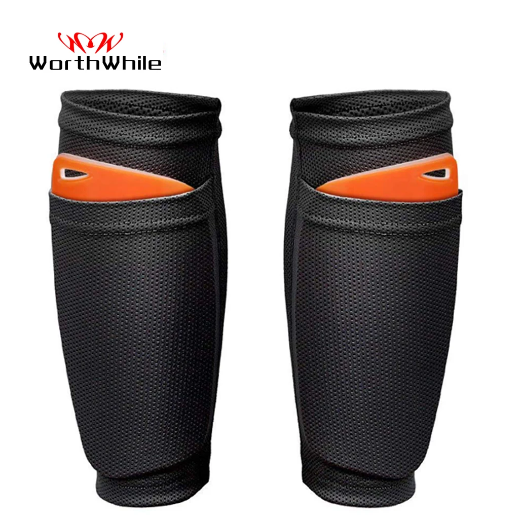 

WorthWhile 1 Pair Soccer Football Shin Guards Teens Socks Pads Professional Shields Legging Shinguards Sleeves Protective Gear