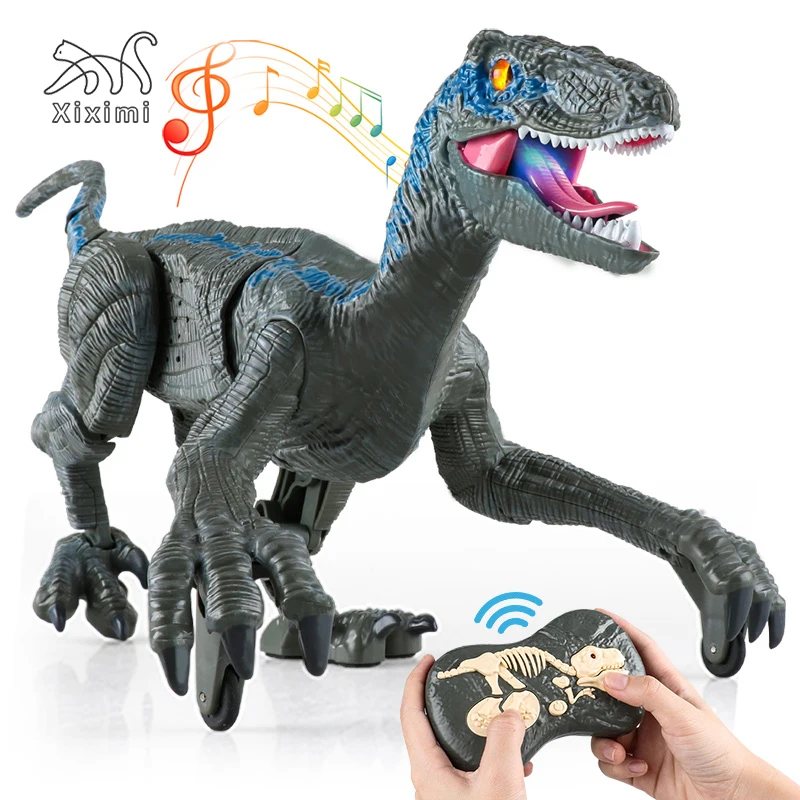 2 4G Φ Raptor Jurassic Remote Control динозавр RC электрическая прогулочная игрушка дракон для