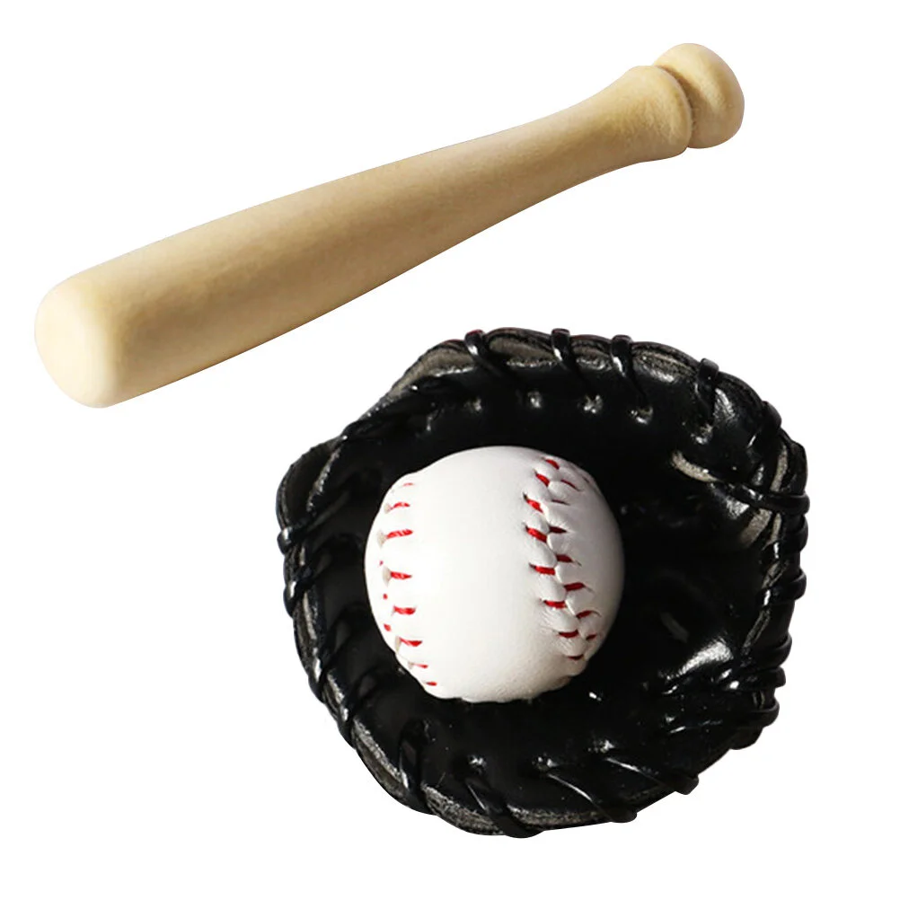 

Baseball Model Kids Pretend Playset DIY Key Chains Materials Role Toys Miniature Stuff Decoration Accessories Sports Supply