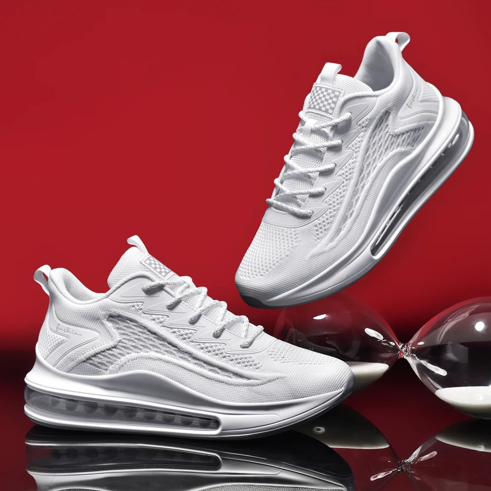 Мужские кроссовки для бега дышащие мягкая подошва амортизирующие удобная