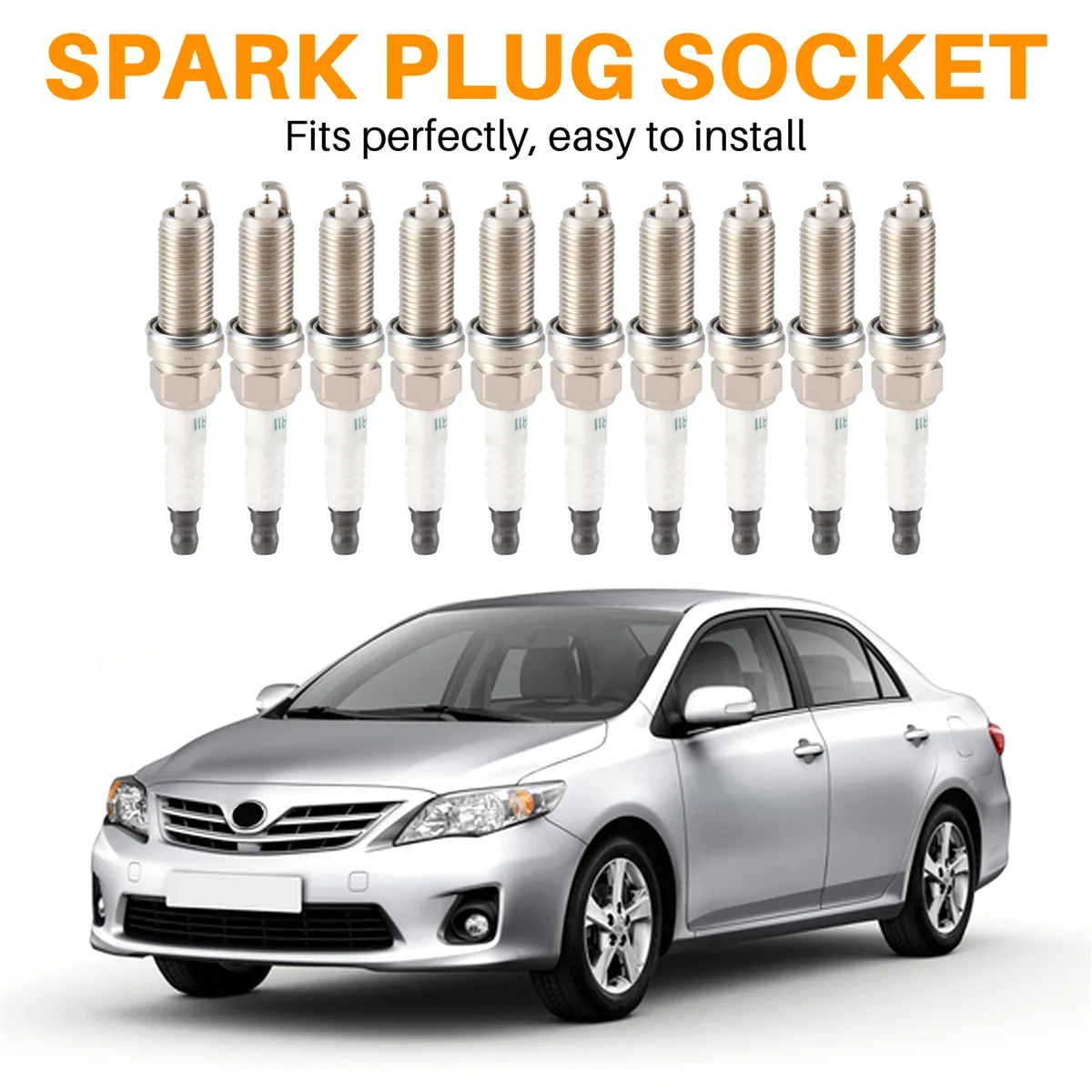 10 шт./партия SC20HR11 90919-01253 подходит для иридиевых свечей зажигания Toyota-Corolla-Vios