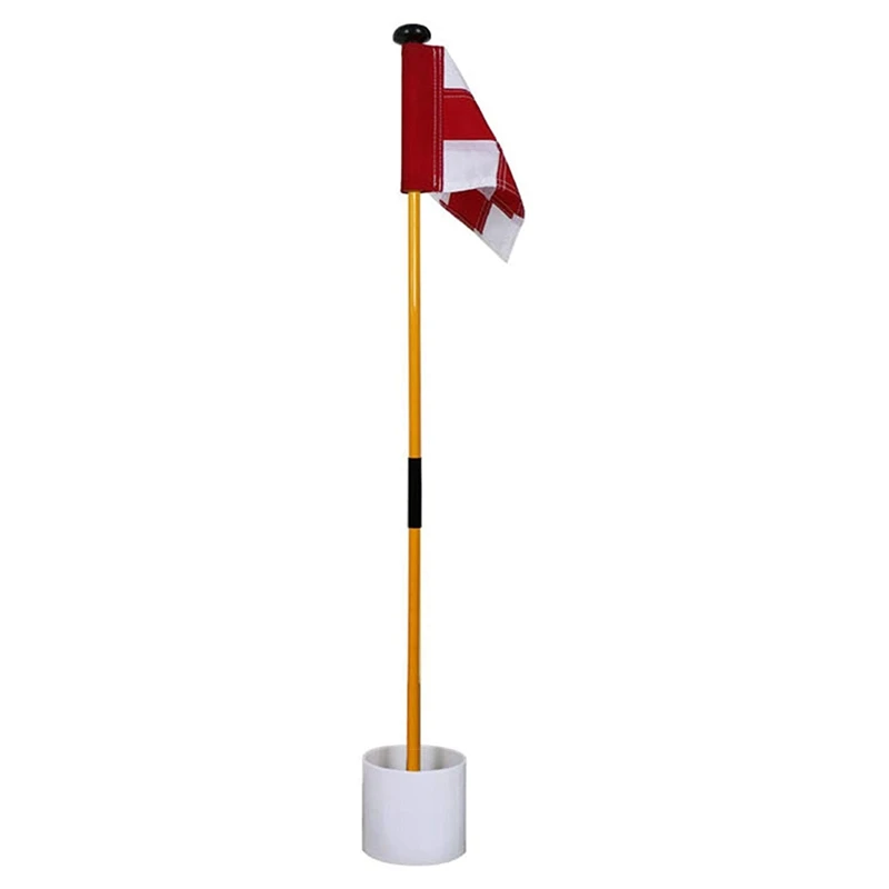 

Putting Green Flags Golf Putting Green Flagstick Cup Flag Stick Golf Hole Pole Cup Flagstick Playground Garden