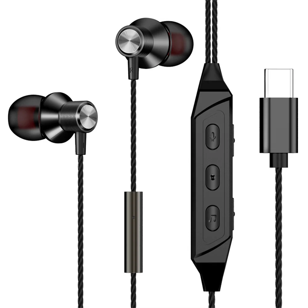 

Flat Mouth Sound Card Live In-ear Waterproof High-fidelity Headphones 16q Hifi Bass Headset Subwoofer Metal Earplugs Wired