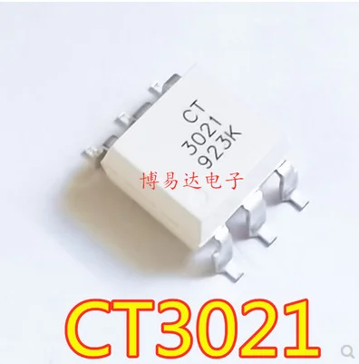 

Free shipping 100PCS CT3021(S)(T1) SMD-6 MOC3021 CT3021