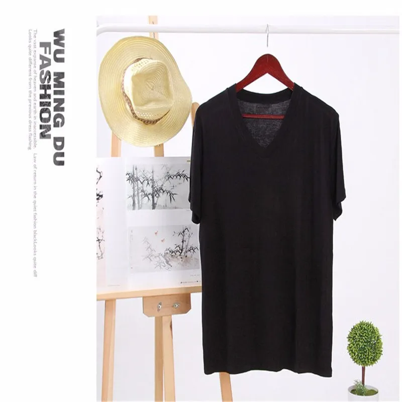 

B1299-Summer new men's T-shirts solid color slim trend casual short-sleeved fashion