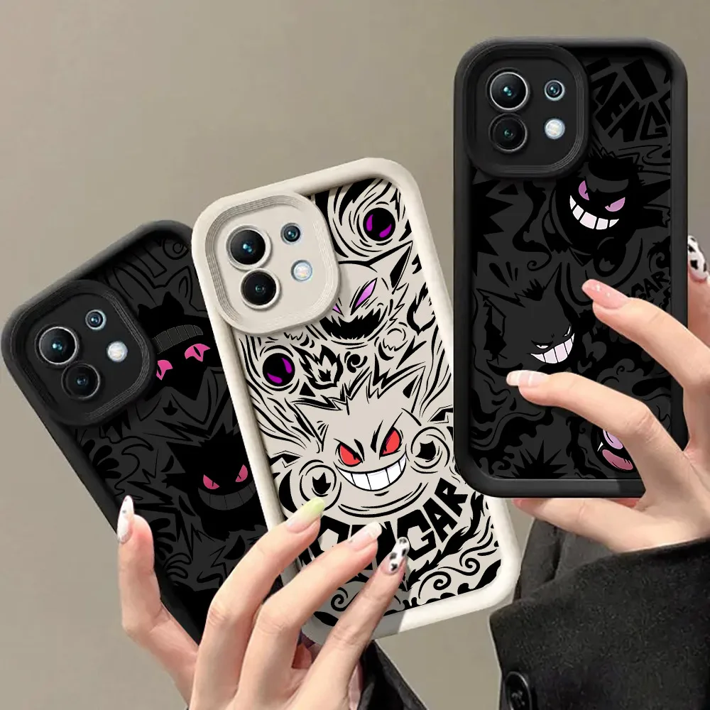 Фото Противоударный чехол P-Pokemons Gengars Mewtwos Anime для Xiaomi 14T 15T 17T Pro 15 Ultra Poco M7 M8 F8 F7 X6 X7 X8 17 Pro Max №2