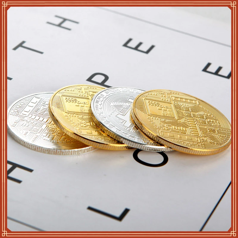 

Souvenir Gold Plated Bitcoin Coin Collectible Great Gift Bit Coin Art Collection Gold Commemorative Coin
