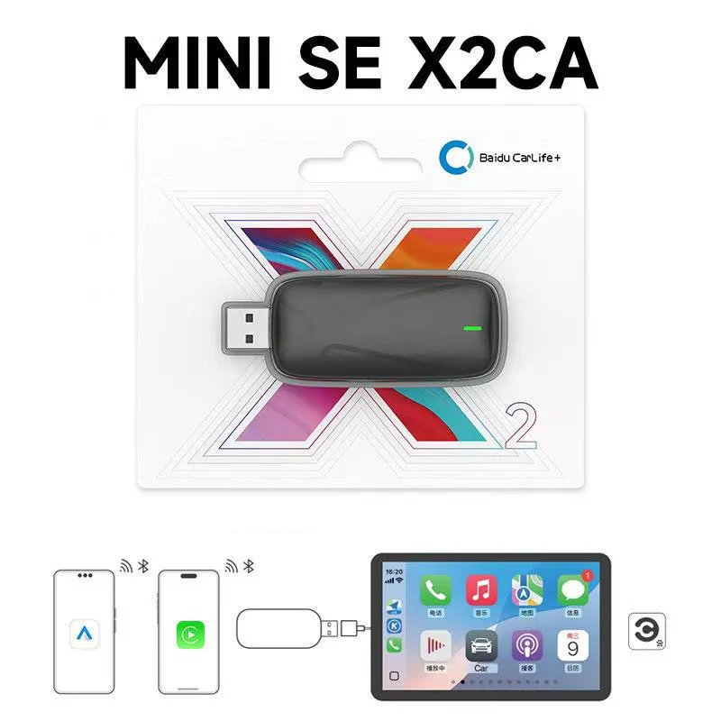 

Carlinkit Baidu Carlife to Wireless CarPlay Android Auto Адаптер 2 в 1, потоковая коробка Plug and Play, автоматическое подключение 2,4G + 5G WiFi