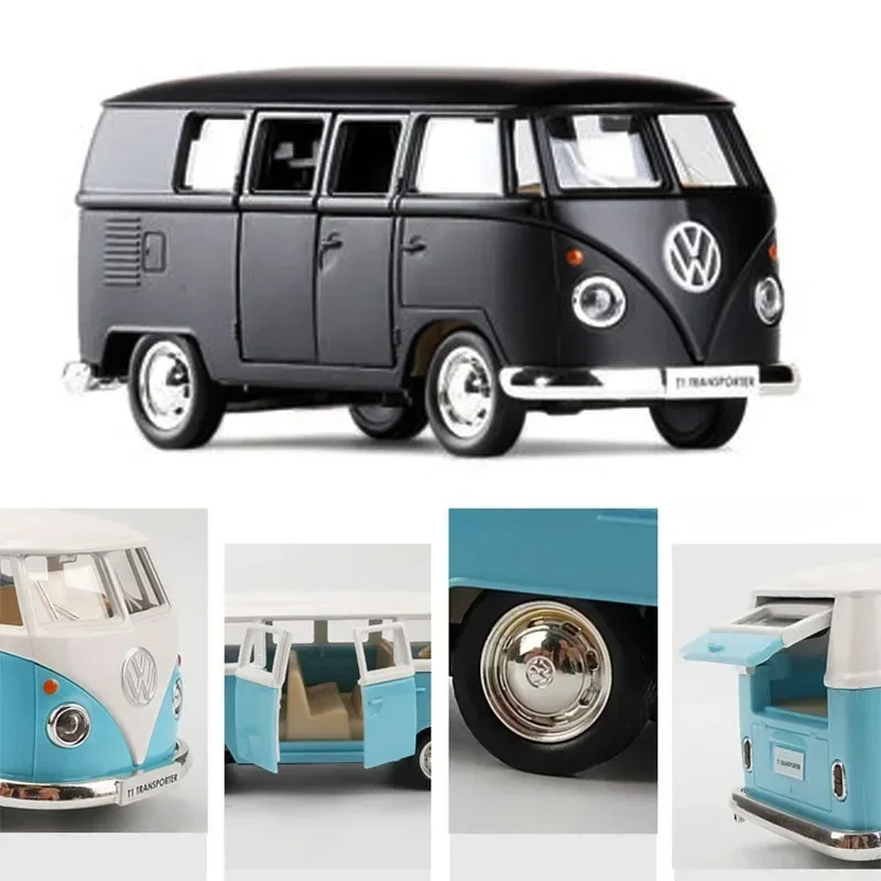 1:36 VOLKSWAGEN T1 Высокая имитация литья под давлением автомобиля из металлического