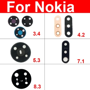 Стекло объектива задней камеры с клейкой палочкой для Nokia 5,3 6,2 7,2 TA-1198 TA-1200 TA-1181 TA-1196 Стекло объектива основной задней камеры