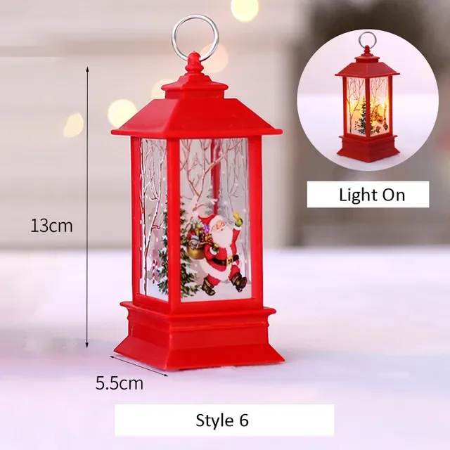 

Claus Snowman Lantern Light Merry Christmas Decor For Home Christmas Tree Ornament Xmas Gifts Navidad 2021 New Year 2022