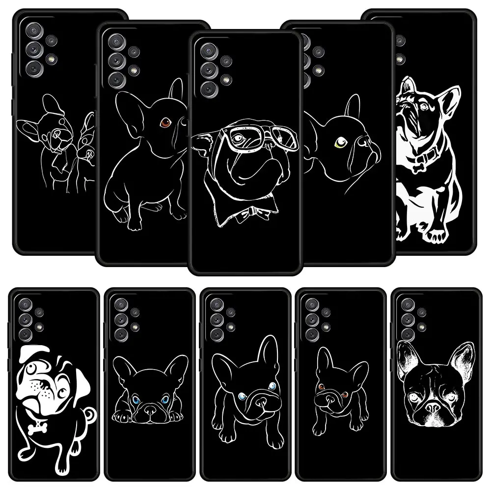 

French Bulldog For Samsung Galaxy A51 A71 A21S A12 A11 A31 A41 A01 A03s A52 A32 A22 A13 A14 A23 A33 A53 A73 5G Phone Case Cover