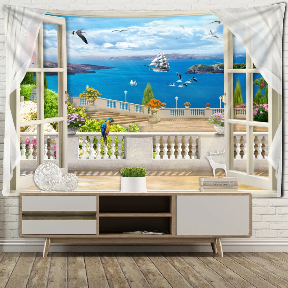 

Macaron Wall Decoration Tapestry Swan Lake Home Decoration Aesthetics Bedroom Living Room Background Decoration Wall Hanging