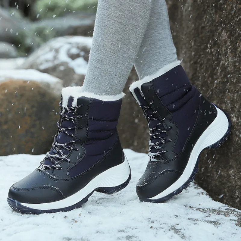 Wedges Snow Boots for Women Footwear Winter Thigh High Girl Lady Boot Platform Waterproof Women Shoes Trend 2022 Free Shipping