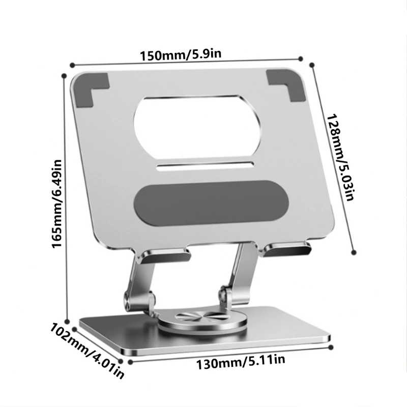 Многоугольная подставка для планшета с функцией вращения на 360 градусов и